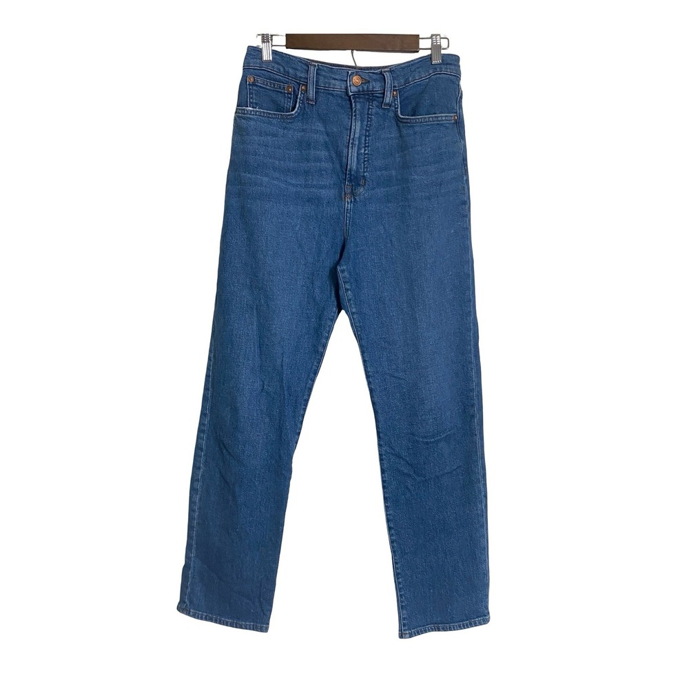 Madewell The Perfect Vintage Straight Jean Blue High‎ Rise Denim 28 Lightweight